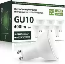 Pack de 6 bombillas OGADA LED GU10 5W 3000K