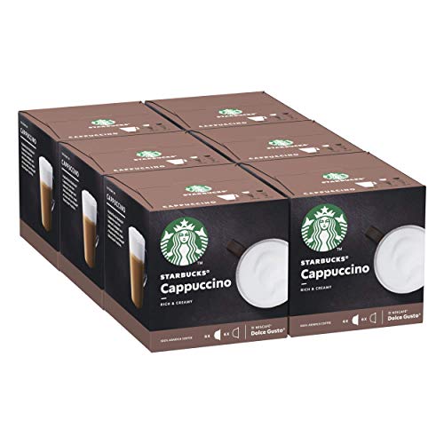 Pack de 6 cajas de Cappuccino Nescafe Dolce Gusto de STARBUCKS