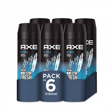 Pack de 6 Desodorante Axe Bodyspray Ice Chill 150ml (compra recurrente)