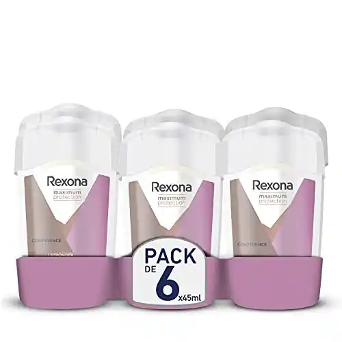 Pack de 6 desodorantes en crema Rexona Maximum Protection para mujer