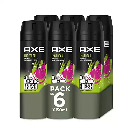 Pack de 6 desodorantes en Spray Epic Fresh Axe