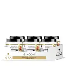 Pack de 6 mascarillas Gliss Total Repair para cabello seco