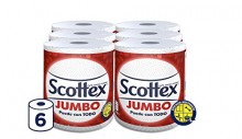 Chollo Prime! Pack de 6 Rollos de Scottex Jumbo Papel de Cocina