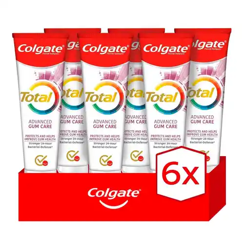 Pack de 6x Pasta dientes Colgate Total Advanced Encías Sanas 75ml