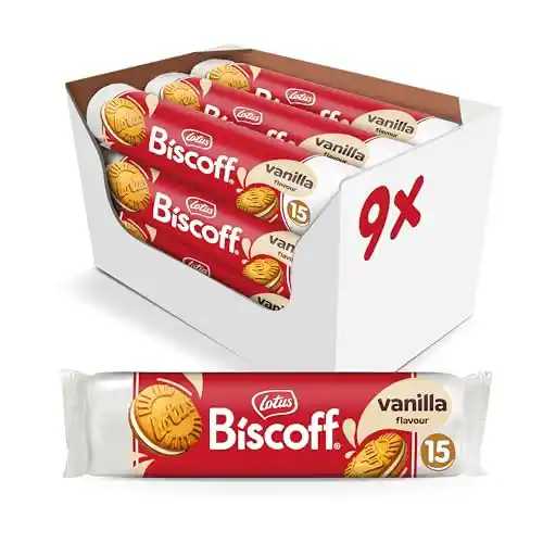 Pack de 9 Lotus Biscoff Galletas Vainilla