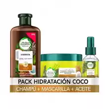 Pack Herbal Essences Champú Hidratante + Mascarilla + Spray