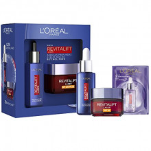 Pack L'Oréal Paris Revitalift Laser - Incluye Serum Retinol y Crema Día SPF20 y 7 muestras Serum Revitalift Filler Ácido Hialurónico