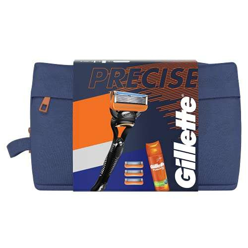 Pack neceser Gillette Fusion maquinilla + 4 recambios + gel