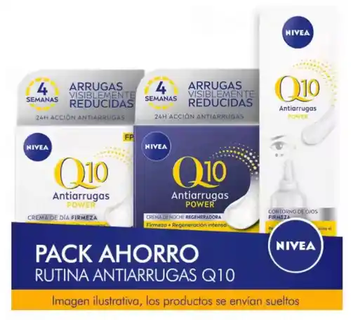 Pack Nivea Q10 crema día, noche y contorno de ojos