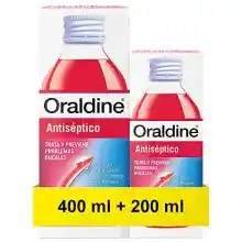 Pack Oraldine Colutorio Antiséptico 400ml + 200ml