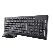 Pack Teclado y Ratón Inalámbrico Trust Taro QWERTY Español Negro