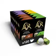 Pack x120 Cápsulas Surtido L'OR compatibles con Nespresso