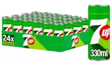 Pack x24 Latas 7UP original refresco de lima y limón 330ml