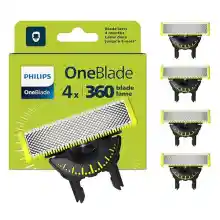 Pack x4 Cuchillas Recambio Philips OneBlade 360