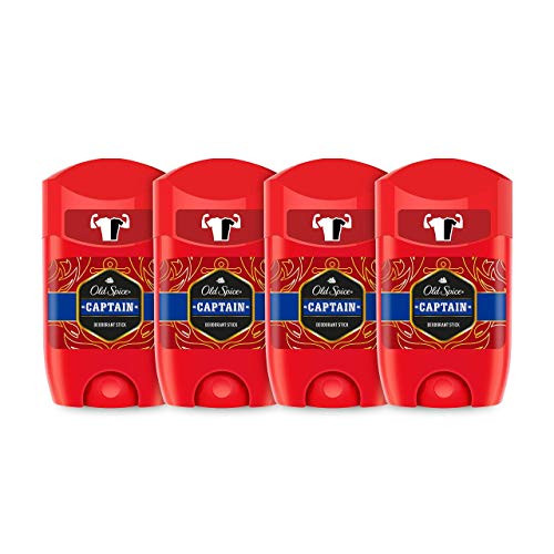 Pack x4 Desodorantes Old Spice Captain hombre, 50 ml  (compra recurrente)