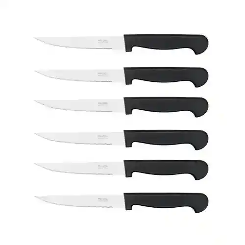 Pack x6 Cuchillos Acero Inoxidable