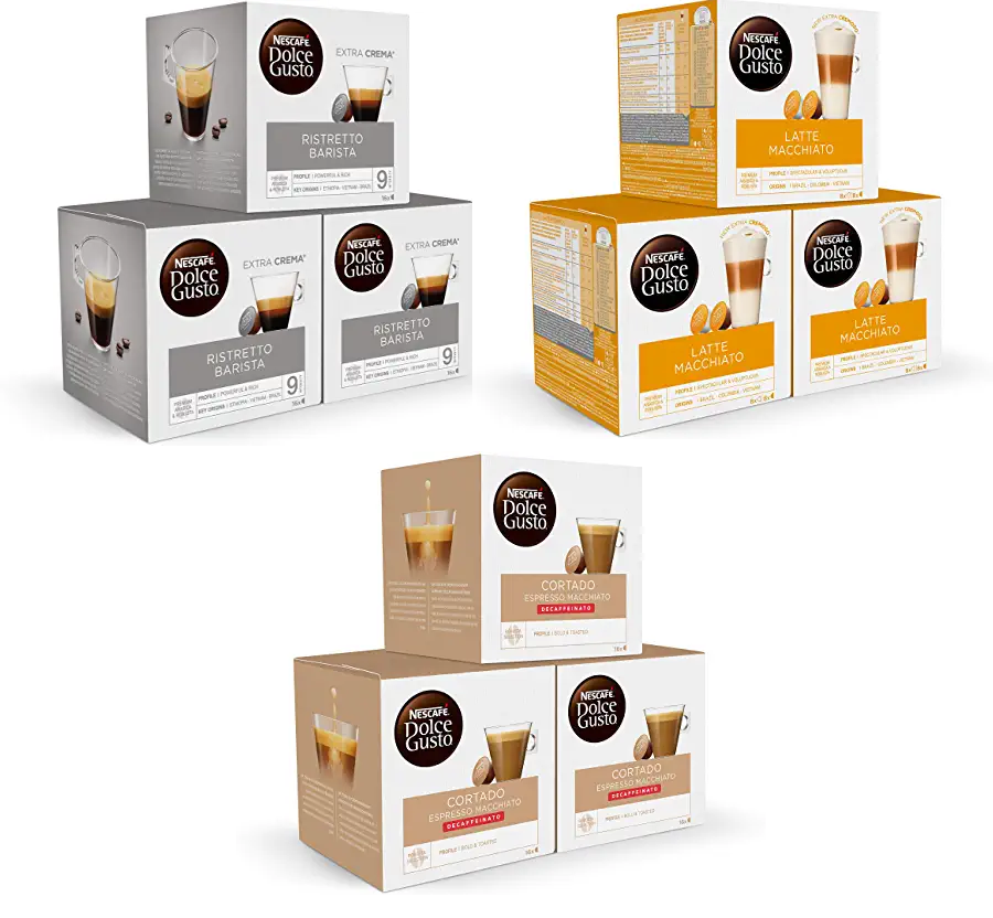 Packs 48 cápsulas de café Nescafe Dolce Gusto 8,32€ (eligiendo compra recurrente + cupón 15%)