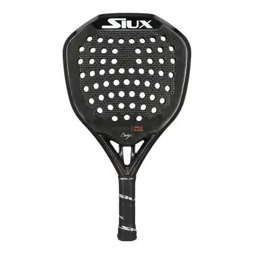 Pala de pádel Siux Fenix Pro 5 Black 2025 Leo Augsburger para jugadores avanzados