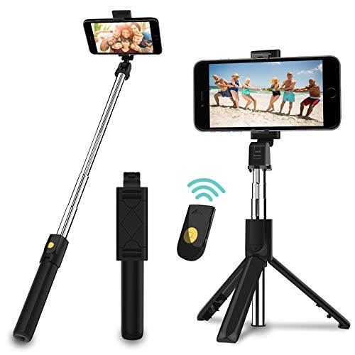 Palo Selfie Trípode con Control Remoto, 3 en 1 Bluetooth