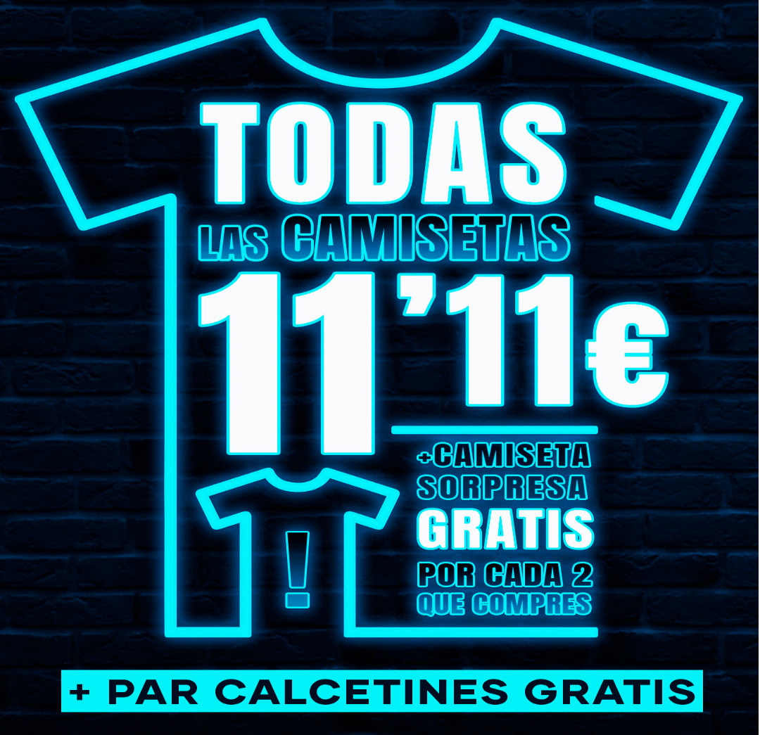 ¡Pampling 11 del 11! Todas las camisetas rebajadas a 11,11€ + camiseta regalo extra comprando 2 + calcetines gratis