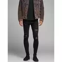 Pantalones Jack & Jones Jjiliam Jjoriginal Am 502 Lid STS Vaqueros Skinny, Negro (Black Denim), 27W / 30L para Hombre