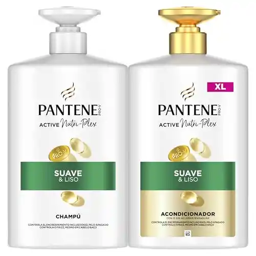 Pantene Pro-V Suave Liso Pack champú + acondicionador