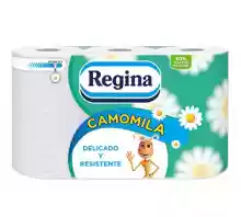 Papel higiénico de 6 rollos y 3 capas Regina Camomila