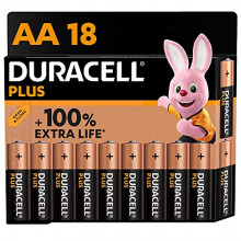 Paquete de 18 Pilas alcalinas Duracell Plus AA