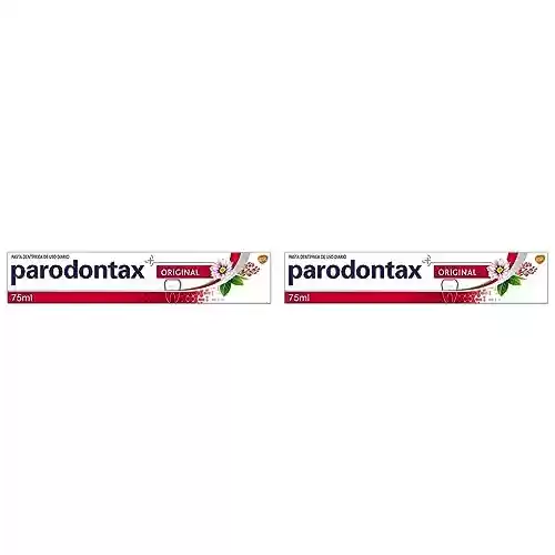 Paquete de 2x Parodontax Original Pasta de Dientes, Ayuda a Detener y Prevenir el Sangrado de Encías, Sabor a Menta y Jengibre