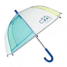 Paraguas transparente con Ribete Reflectante Antiviento