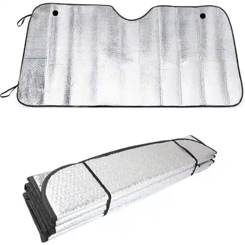 Parasol Reflectante Coche 70x150 plata sólo 3,51€ + ENVIO GRATIS APP