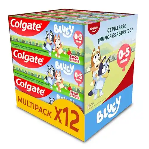 Pasta de dientes Colgate Kids Bluey sabor fresa 50ml