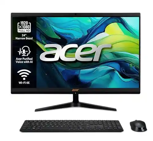 PC All in One Acer Aspire C24-1800 de 24" (Intel Core i5-12450H, 8GB RAM, 512GB SSD)