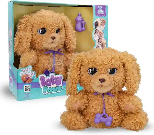 Peluche interactivo Baby Paws Labradoodle