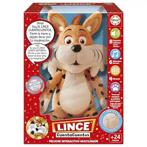 Peluche interactivo Lince Cuentacuentos