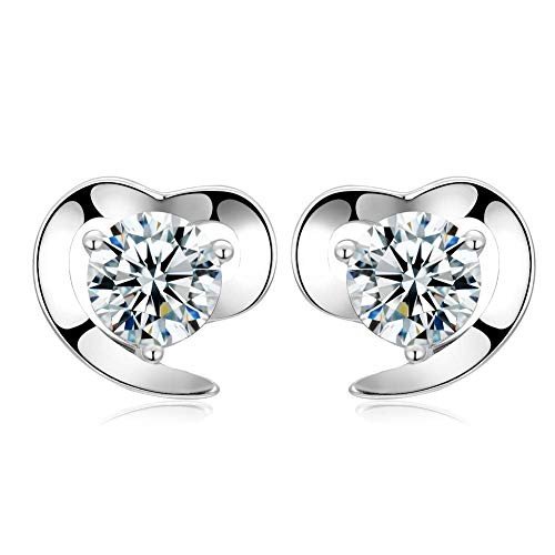 Pendientes BlueSnow Love Heart Cubic Zirconia