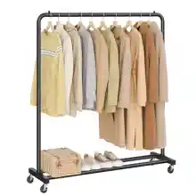Perchero de ropa con ruedas Songmics