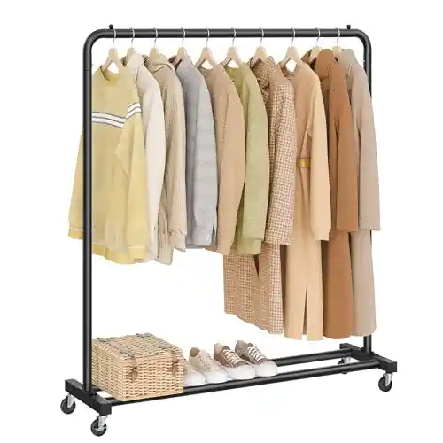Perchero de ropa con ruedas Songmics