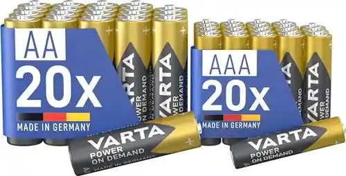 Pilas Varta Mix Pack 40 unidades AA/AAA alcalinas