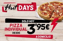 Pizza individual Pizza Hut 3,95€ [SOLO HOY]