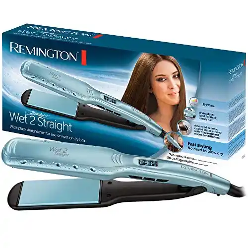 Plancha de pelo Remington Wet 2 Straight con 10 temperaturas