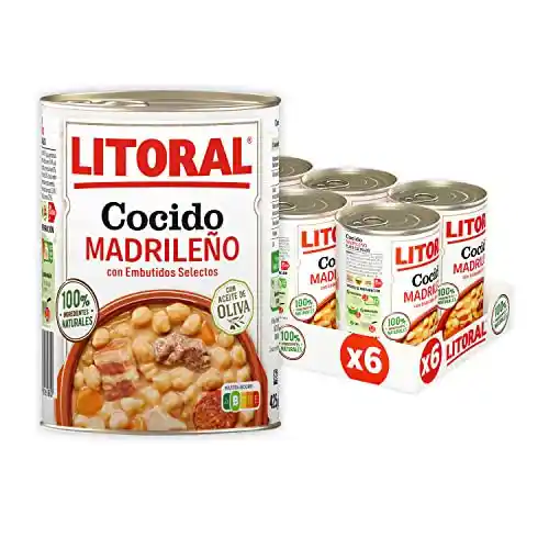 Plato preparado Litoral Cocido Madrileño, Pack 6x425g