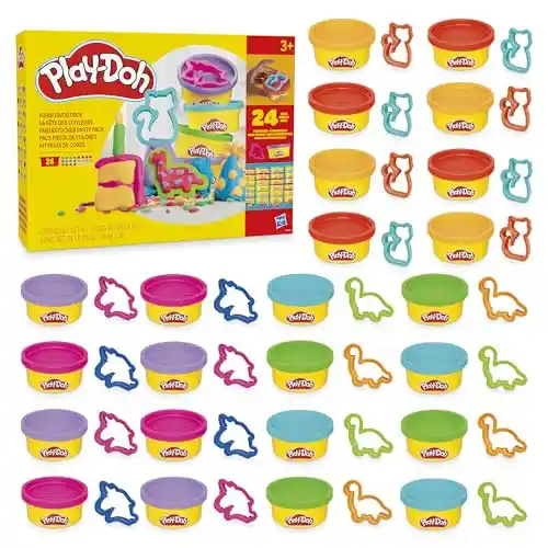 Play-Doh Fiesta de Colores, 24 botes de plastilina
