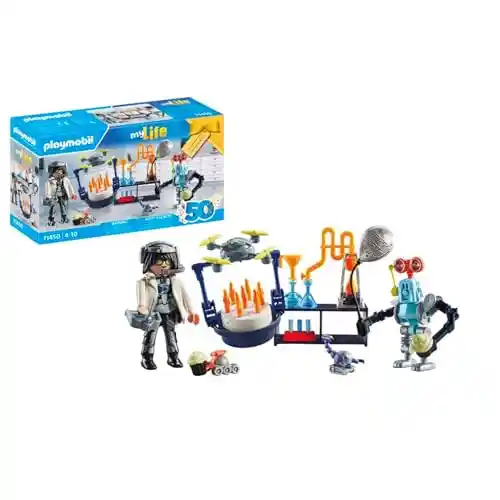 Playmobil MyLife Investigador con Robots