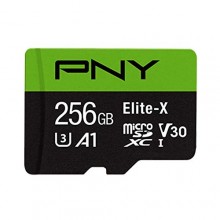 MicroSD PNY Elite-X  256GB, U3, V30, A1, Class 10, hasta 100MB/s