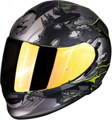Poco stock!! Casco de moto Scorpion EXO-510 AIR LIKID Titanium - Neon yellow XL