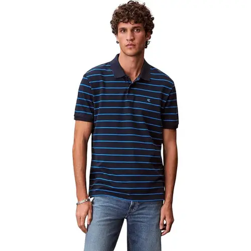 Polo Hombre Calvin Klein Striped Pique