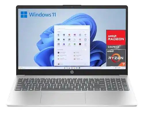 Portátil HP 15-fc0152ns de 15.6" FHD (AMD Ryzen 7-7730U, 16 GB RAM, 512GB SSD)