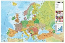 Póster de mapa de Europa