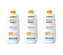 PROMO 3x2! 3x400ml crema solar Garnier Delial Sensitive Advanced IP50+